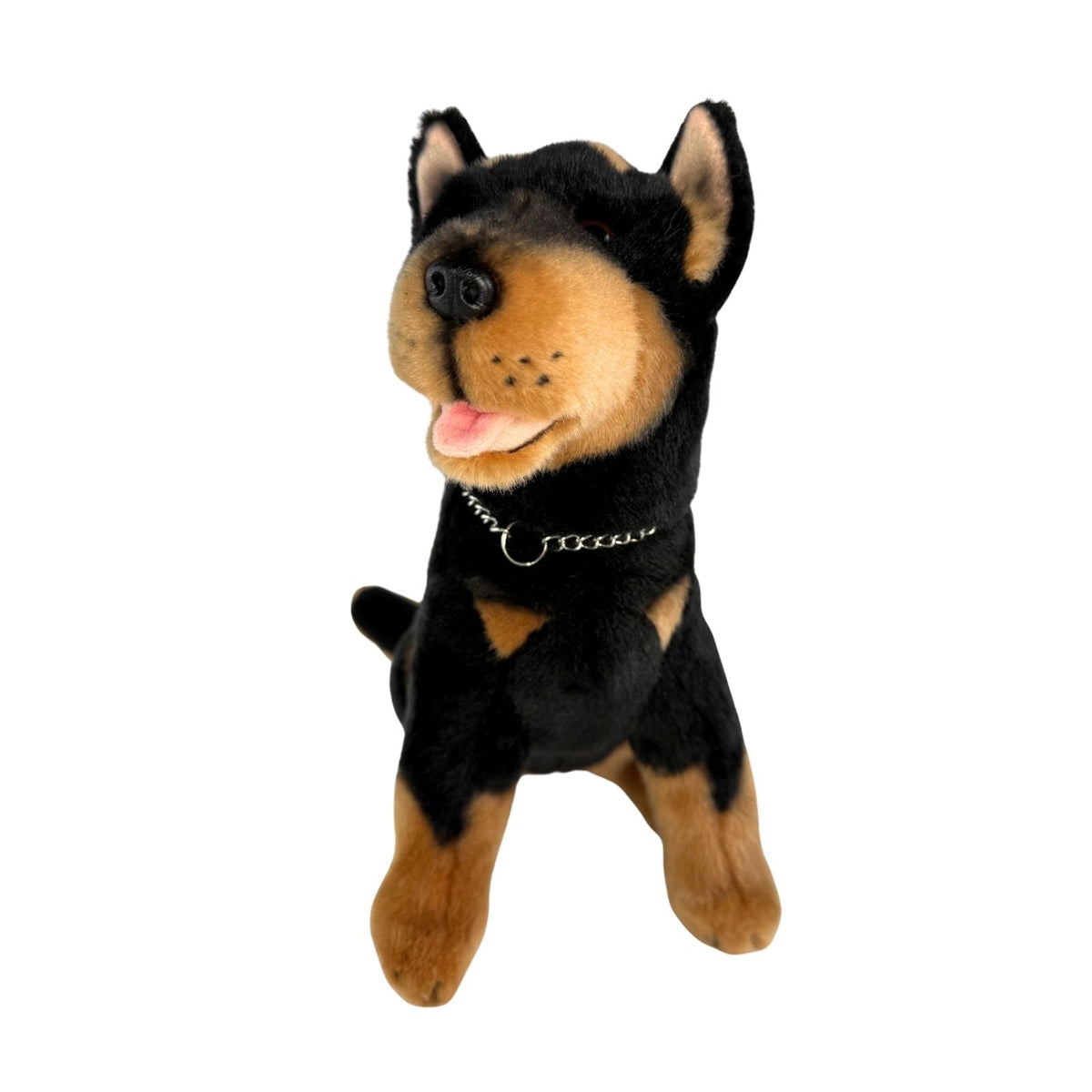 Bocchetta Rex 28cm Sitting Kelpie Plush Toy - Black/Tan (Australian Stuffed Animal Dog Gift)