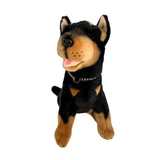 Bocchetta Rex 28cm Sitting Kelpie Plush Toy - Black/Tan (Australian Stuffed Animal Dog Gift)