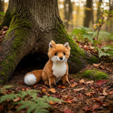 Bocchetta Reynard 24cm Sitting Fox Plush Toy (Realistic Stuffed Animal Wildlife Gift)
