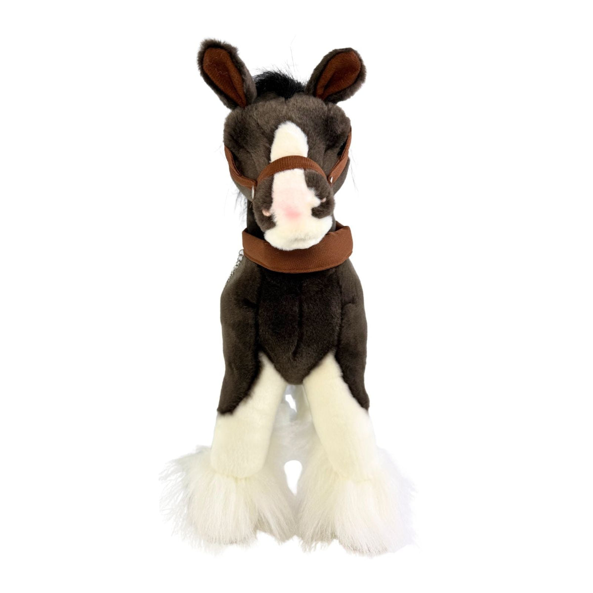 Bocchetta Rimsky 30cm Clydesdale Horse Plush Toy (Realistic Stuffed Animal Farm Gift)