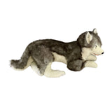 Bocchetta Rocco 62cm Lying Husky Plush Toy (Realistic Stuffed Animal Dog Gift)