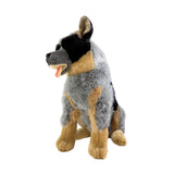 Bocchetta Rocky 41cm Sitting Blue Heeler Cattle Dog Plush Toy (Australian Stuffed Animal Gift)