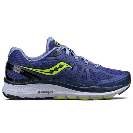 Saucony Womens ECHELON 6 WIDE Sneakers Shoes Running Runners - Navy/Citron - US 10