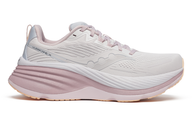 Saucony Womens Hurricane 24 Sneakers Shoes Running Runners in Cloud/Bloom	 - US 7.5