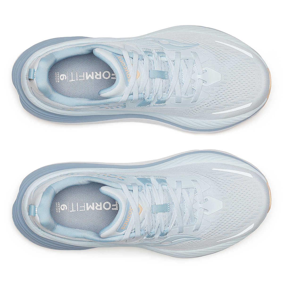 Saucony Womens Hurricane 24 Running Shoes Sneakers Runners - Ice Melt