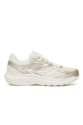 Saucony Womens Cohesion 17 Sneakers Shoes Runners in Almond/Peel