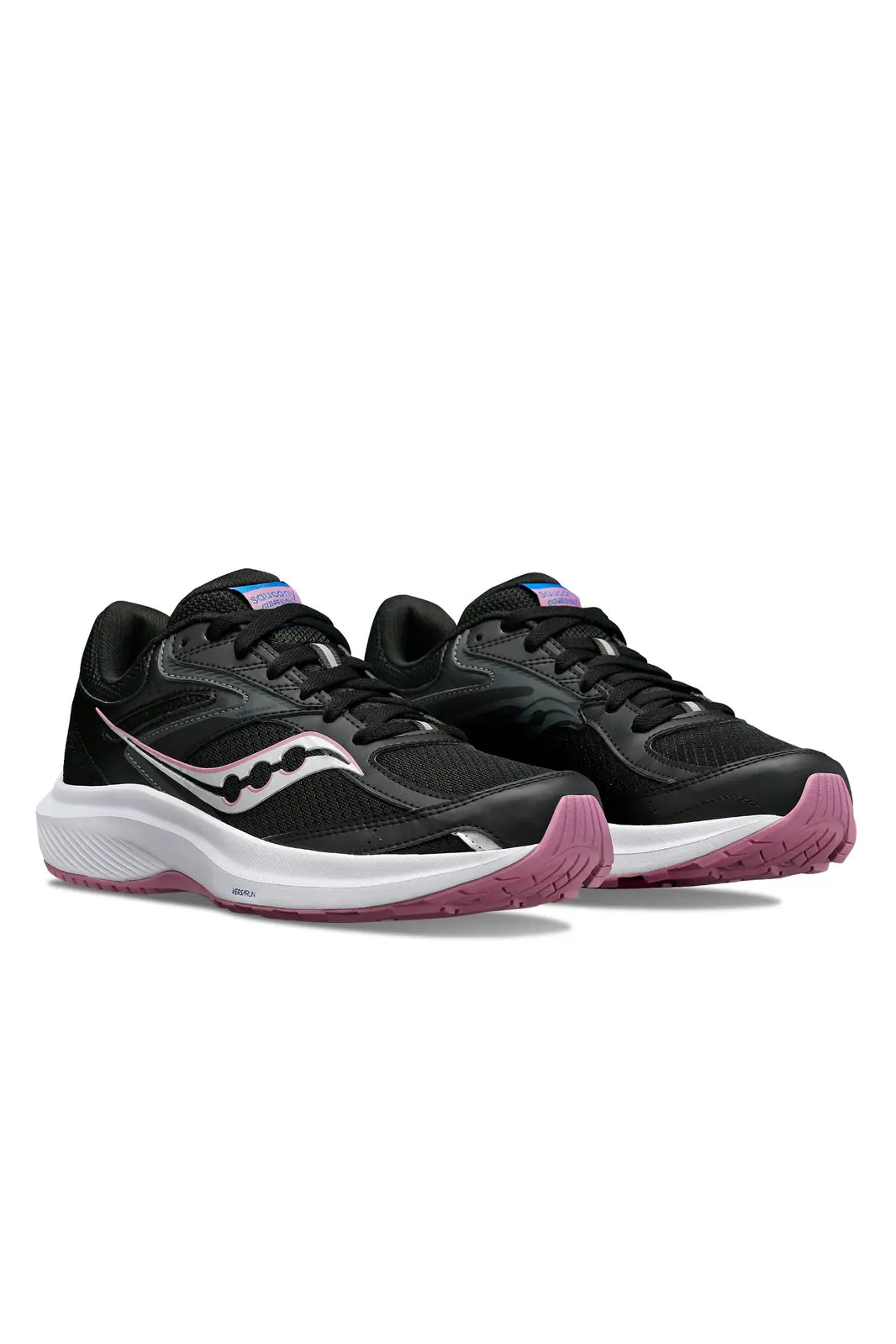Saucony Womens Cohesion 17 Wide Shoes Sneakers Runners in Blue Depth
