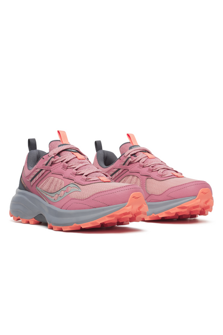 Saucony Excursion TR17 Womens Trail Running Shoes - Mauve/Shadow (Sneakers/Runners)