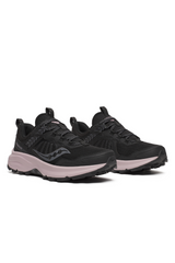 Saucony Womens Excursion TR17 Wide Sneakers Runners Shoes in Black/Woodrose