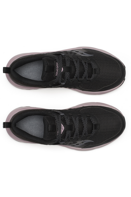 Saucony Womens Excursion TR17 Wide Sneakers Runners Shoes in Black/Woodrose