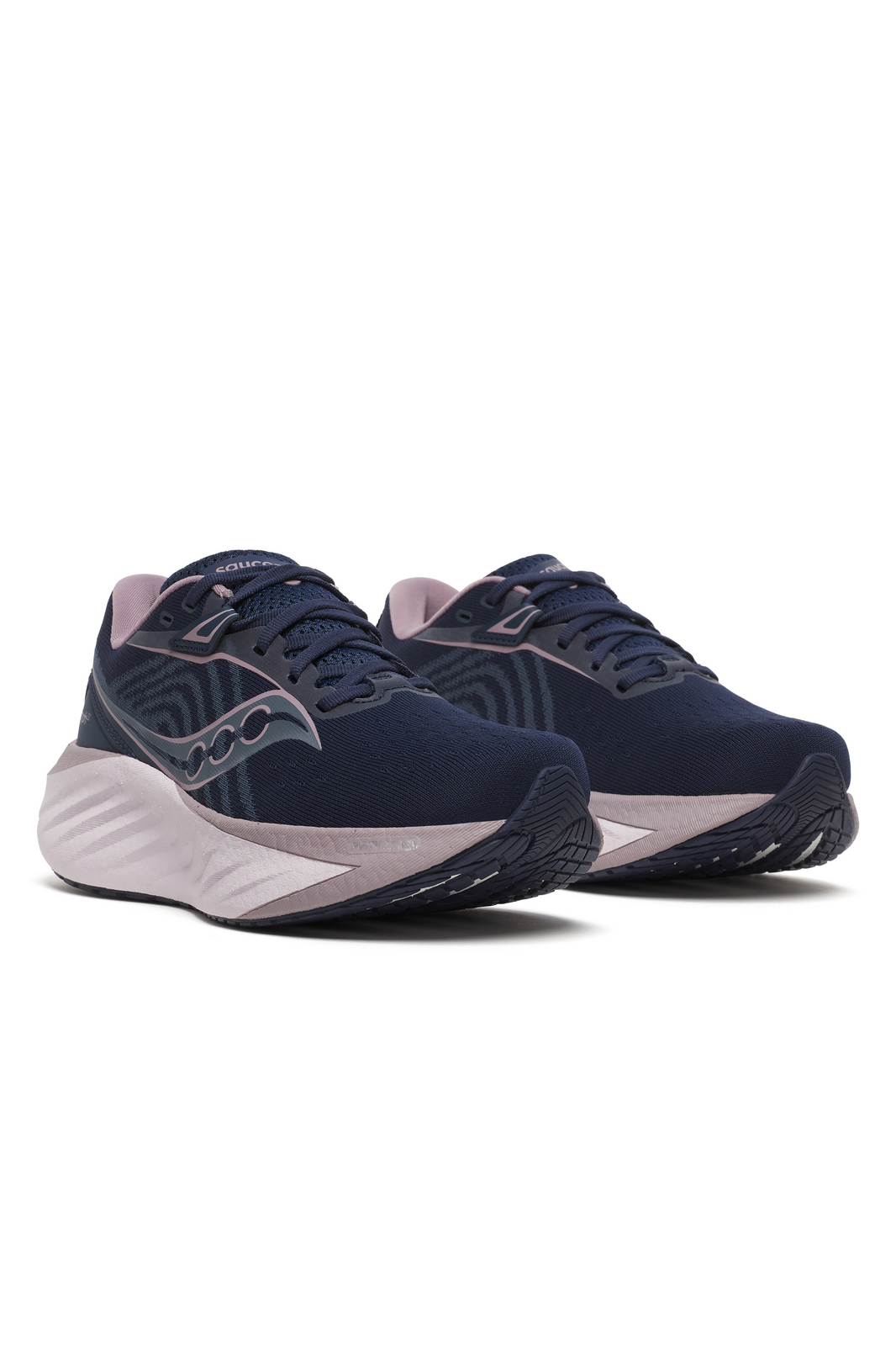 Saucony Womens Triumph 22 Shoes Sneakers Road Running Runners in Navy/Dusk	