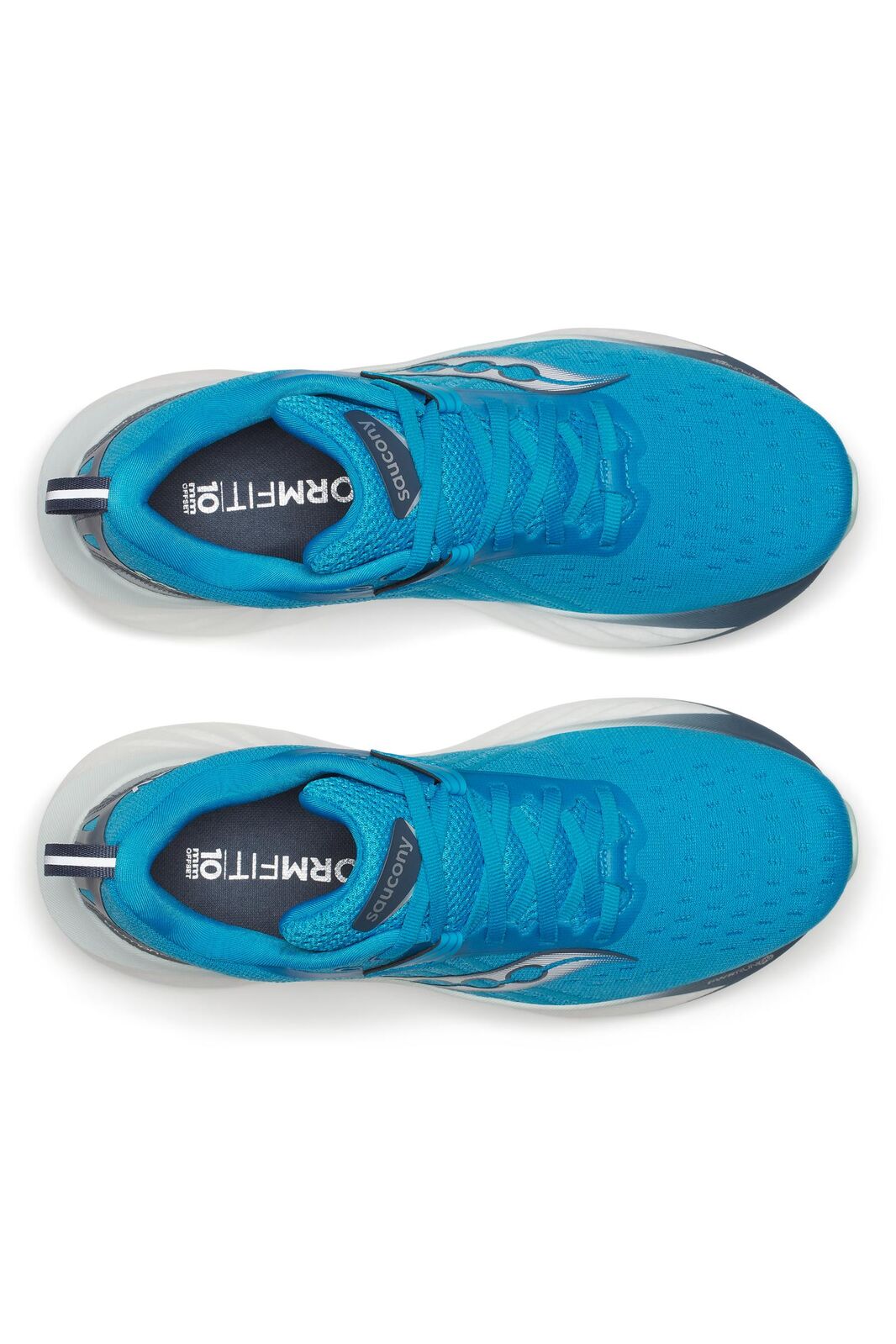 Saucony Womens Triumph 22 Sneakers Shoes in Vizi Blue/Dusk