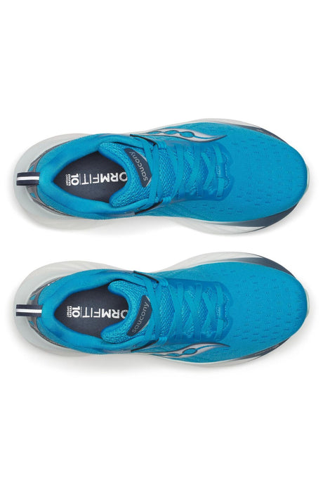 Saucony Womens Triumph 22 Sneakers Shoes in Vizi Blue/Dusk
