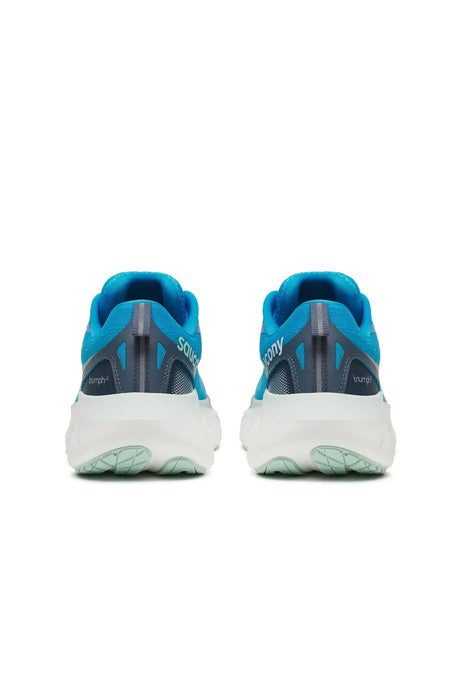 Saucony Womens Triumph 22 Sneakers Shoes in Vizi Blue/Dusk