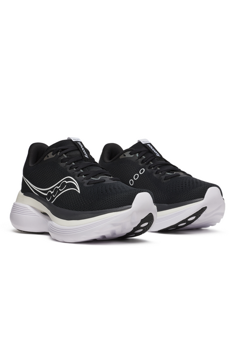 Saucony Womens Endorphin Trainers Sneakers Shoes Runners in Black/White	