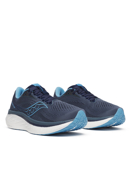 Saucony Womens Ride 18 Sneakers Shoes Running in Dusk/Navy