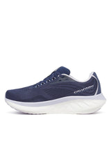Saucony Womens Ride 18 Shoes Runners Athletic Sneakers Running in Navy/Aster	