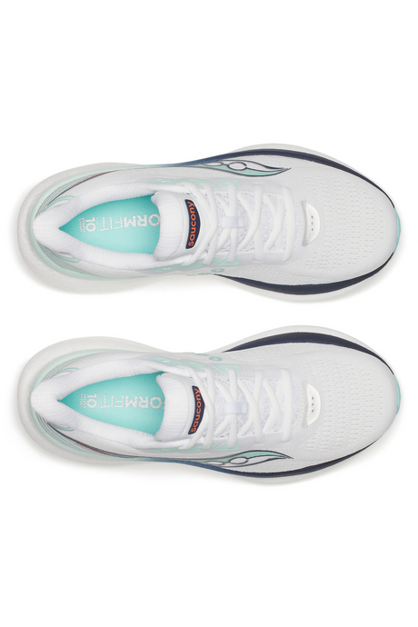 Saucony Triumph 23 Womens Running Shoes - White/Navy (Sneakers/Runners)