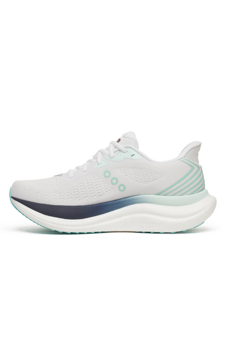 Saucony Triumph 23 Womens Running Shoes - White/Navy (Sneakers/Runners)