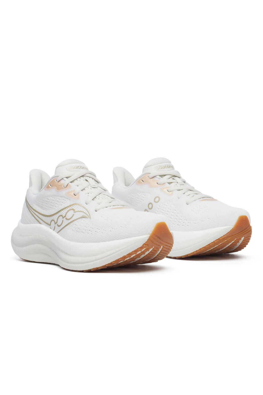 Saucony Womens Triumph 23 Sneakers Runners Shoes in White/Artic