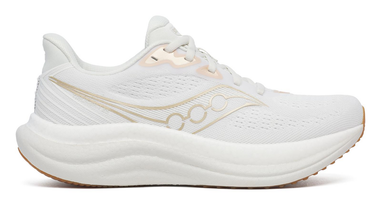 Saucony Womens Triumph 23 Sneakers Runners Shoes in White/Artic