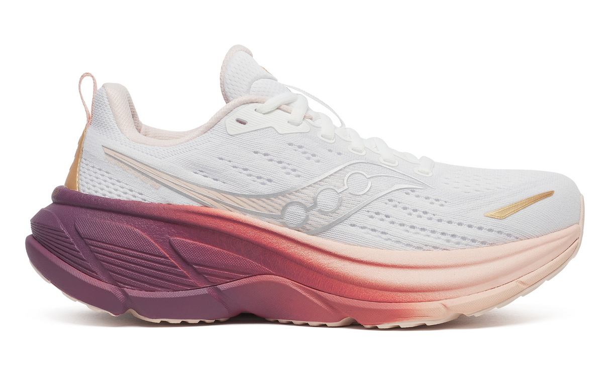 Saucony Hurricane 25 Womens Running Shoes - White/Cameo (Sneakers/Runners)