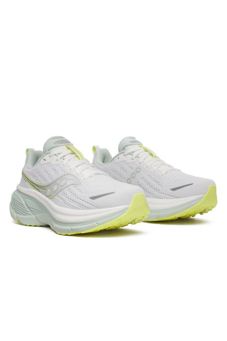 Saucony Womens Hurricane 25 Sneakers Runners Running Shoes in White/Mist