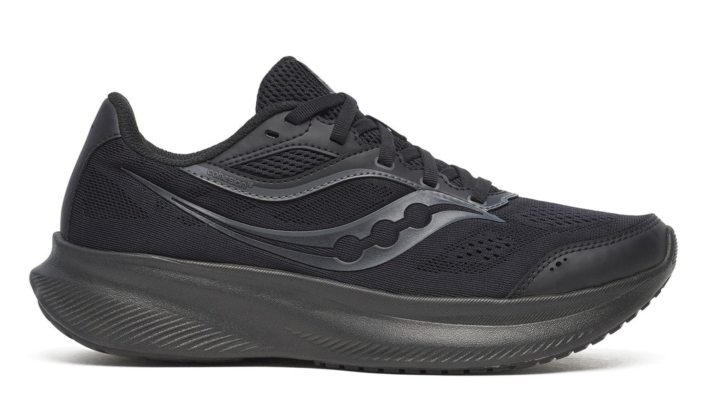 Saucony Cohesion 18 Womens Wide Running Shoes - Triple Black (Sneakers/Runners)