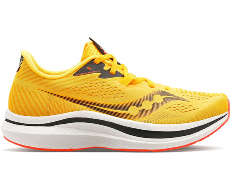 Saucony Mens Endorphin Pro 2 Sneakers Athletic Running Shoes - Vizigold/Vizired