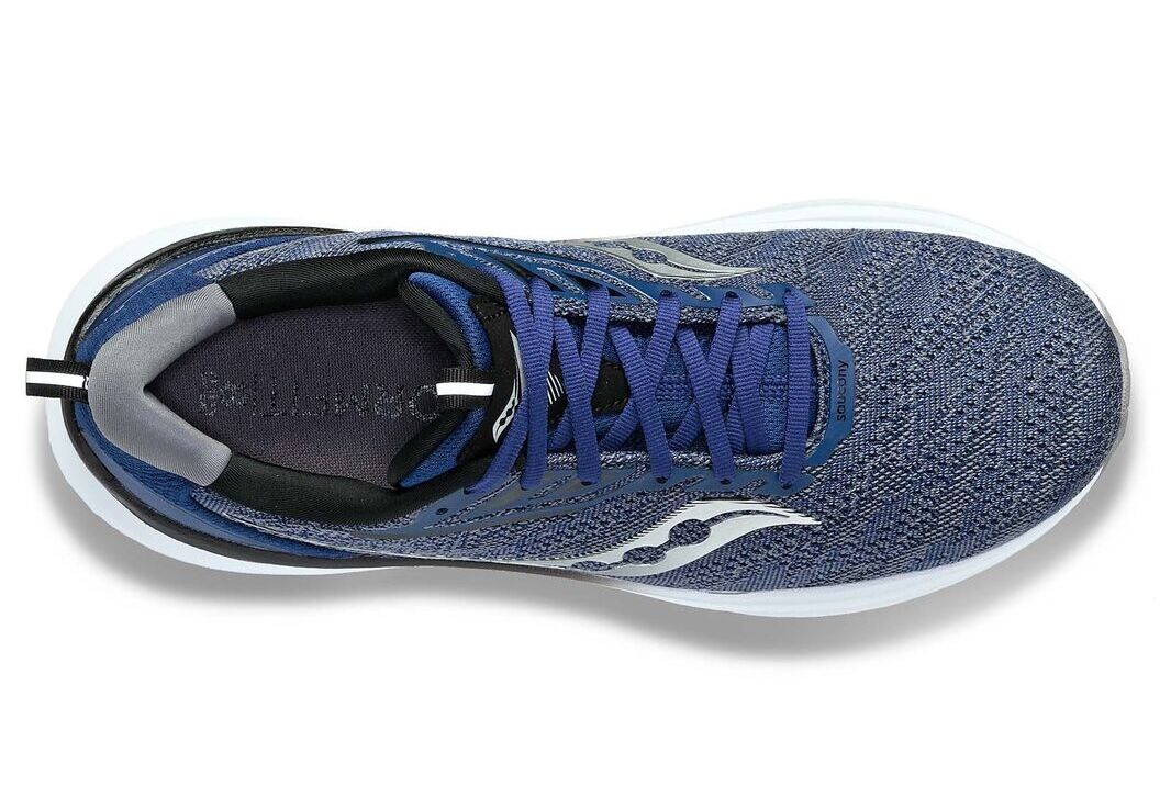 Saucony Echelon 9 Mens Wide Running Shoes - Indigo/Black (Sneakers/Runners)