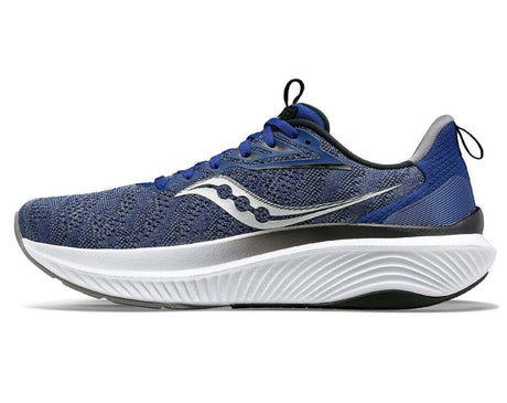 Saucony Mens Echelon 9 Wide Shoes Runners Running Sneakers in Indigo/Black
