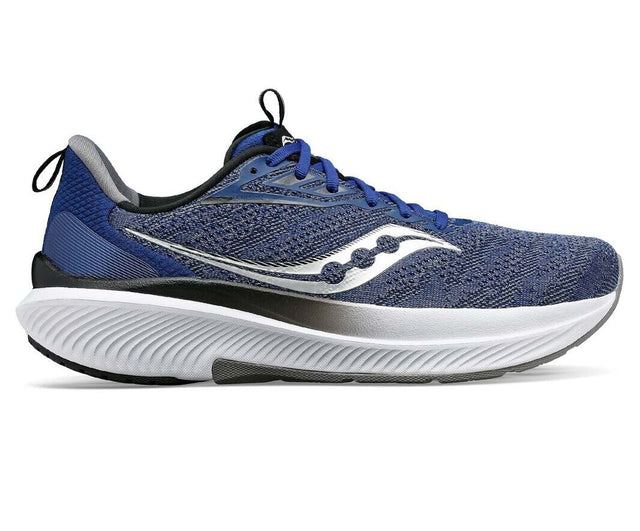 Saucony Echelon 9 Mens Wide Running Shoes - Indigo/Black (Sneakers/Runners)