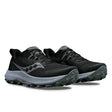 Saucony Mens Peregrine 14 Wide Shoes Sneakers Runners in Black/Carbon