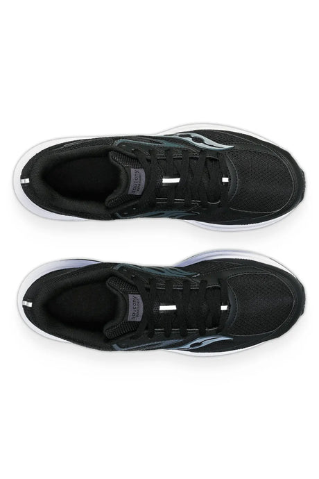 Saucony Mens Cohesion 17 (2E) Wide Shoes Sneakers Shoes Runners in Black/White