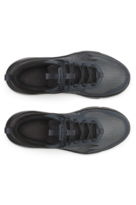 Saucony Mens Excursion TR17 Wide Trail Running Shoe in Shadow Black