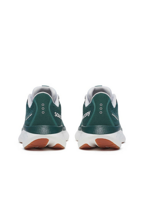 Saucony Mens Ride 18 Supportive Running Shoes Sneakers - Pine/White