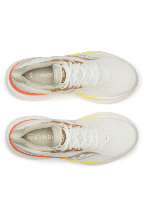 Saucony Triumph 23 Mens Running Shoes - Ivory/Fire (Sneakers/Runners)