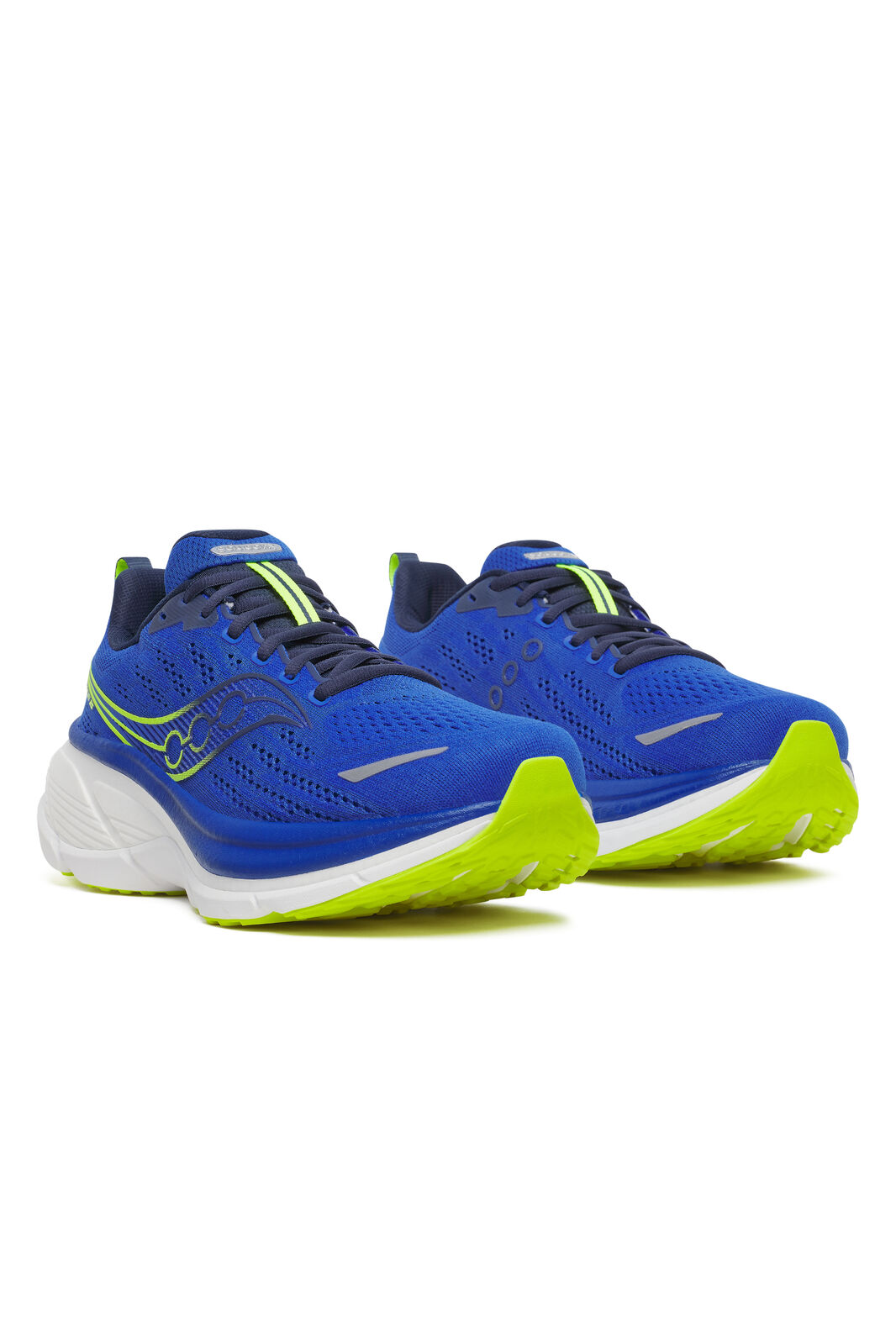 Saucony Hurricane 25 Mens Running Shoes - Lapis/Citron (Max Cushion Sneakers/Runners)