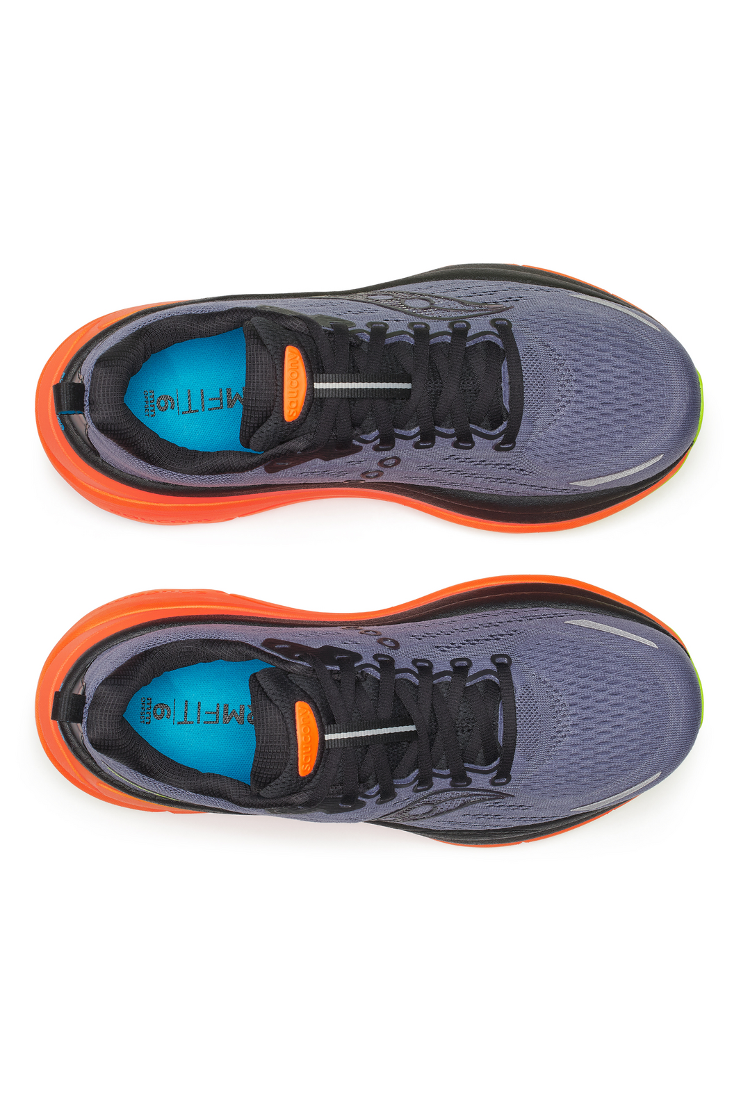 Saucony Mens Hurricane 25 Sneakers Runners Running Shoes in Shadow/Vizi