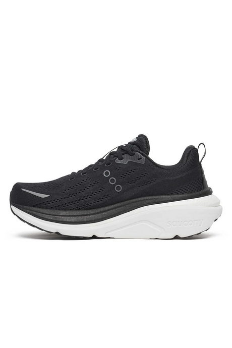 Saucony Hurricane 25 Mens Wide Running Shoes - Black/White (Sneakers/Runners)