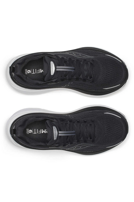 Saucony Hurricane 25 Mens Wide Running Shoes - Black/White (Sneakers/Runners)