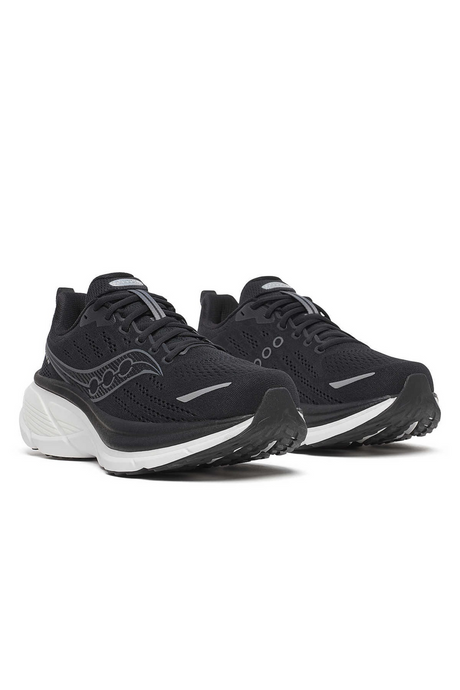 Saucony Hurricane 25 Mens Wide Running Shoes - Black/White (Sneakers/Runners)