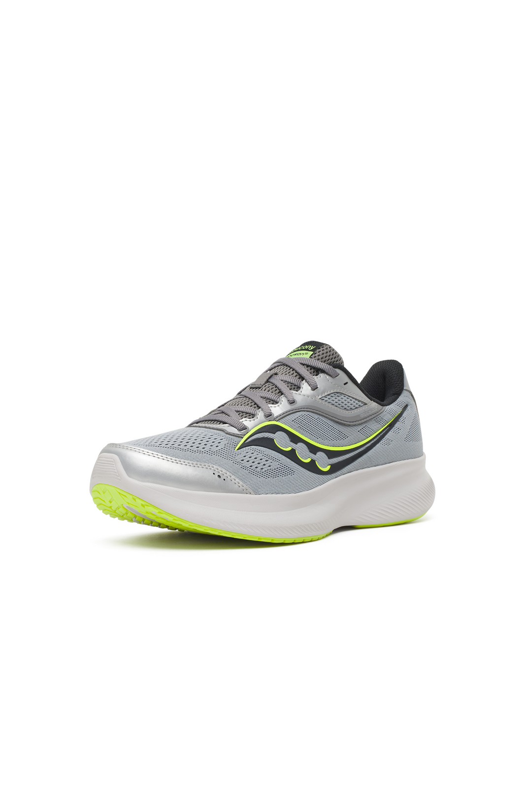 Saucony Cohesion 18 Mens Running Shoes - Silver/Citron (Sneakers/Runners)