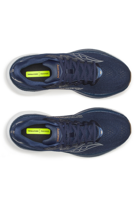 Saucony Ride 19 Mens Running Shoes - Navy/Gum (Sneakers/Runners)