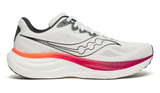 Saucony Mens Ride 19 Sneakers Runners Running Shoes in White/Crimson