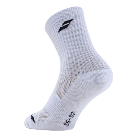 3-Pairs Babolat Tennis/Padel Crew Socks in White