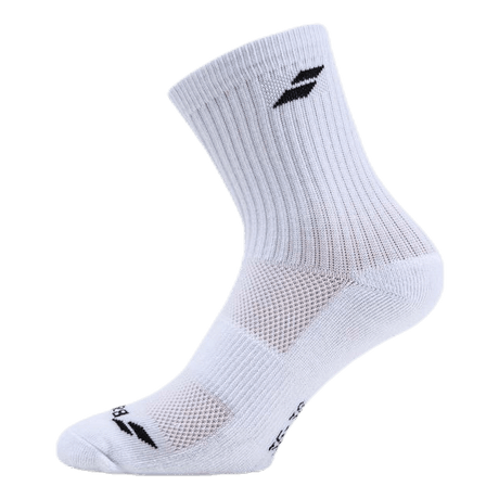 3-Pairs Babolat Tennis/Padel Crew Socks in White