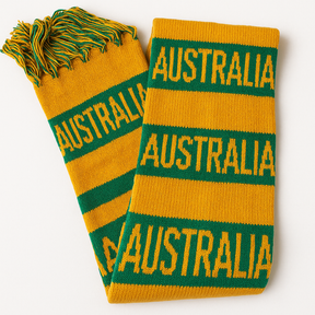 Green & Gold Australia Scarf - Soccer/Football Team