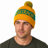 Green & Gold Australia Beanie Hat - Soccer/Football Team