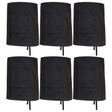 6x Portwest Waist Safety Apron with Large Pocket Bulk Pack - Black